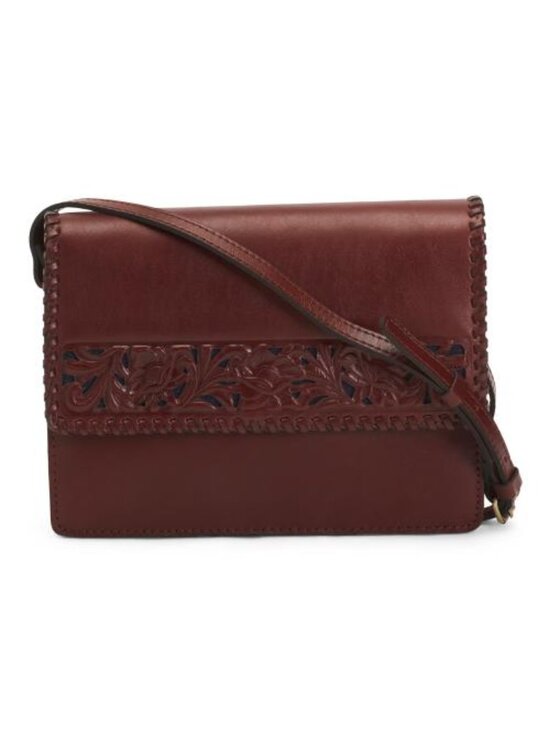 Patricia Nash Handbags - PATRICIA NASH Leather Consilina Crossbody With Tooled Border
